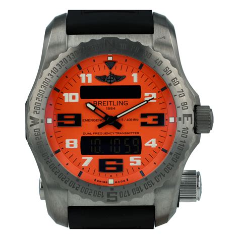 pre owned breitling emergency watches|pilot watch with emergency locator.